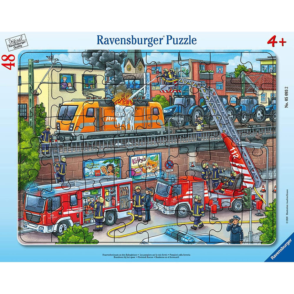 Firetruck Rescue 48 Piece Tray Jigsaw Puzzle Ravensburger (ONLINE ORDER ONLY)
