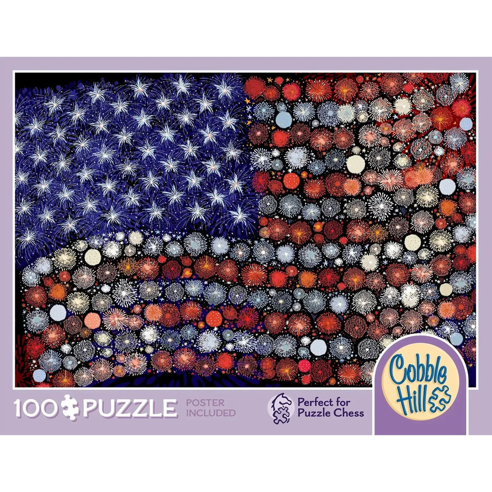Fireworks 100 Large Piece Jigsaw Puzzle Cobble Hill
