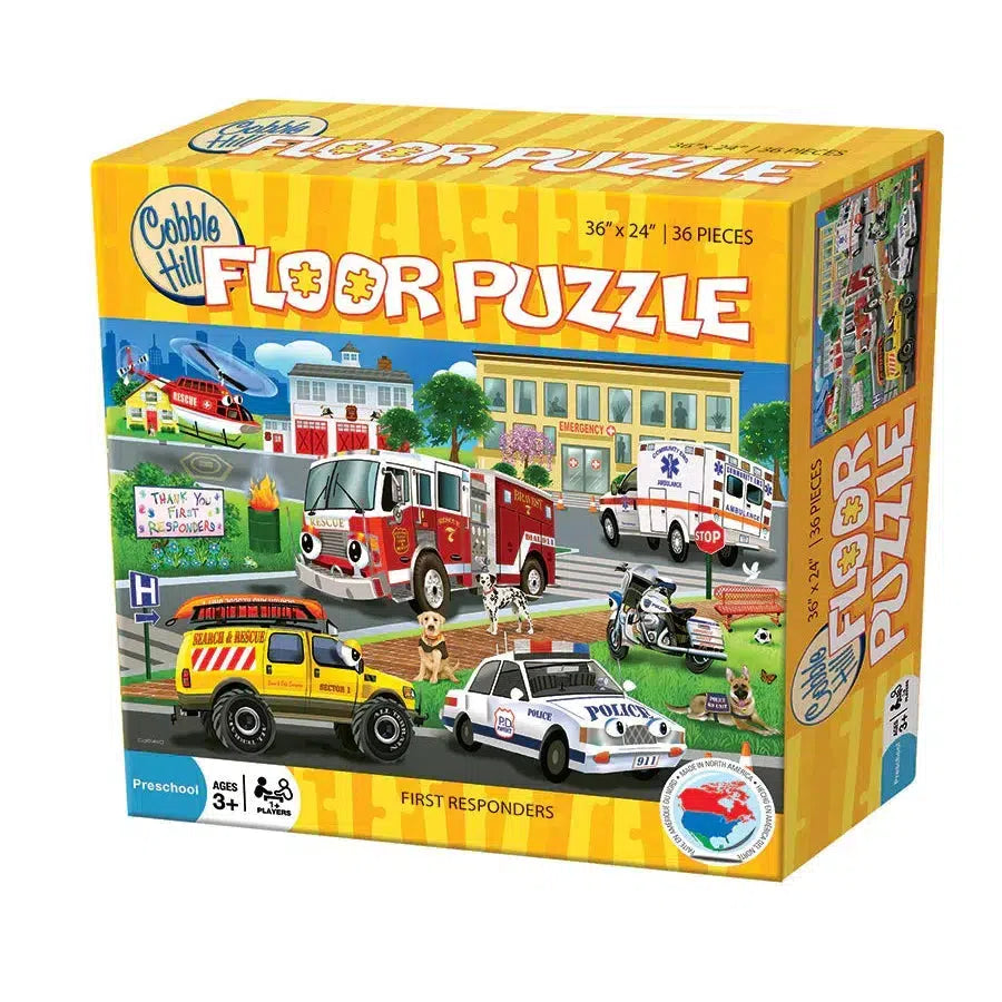 First Responders 36 Piece Floor Jigsaw Puzzle Cobble Hill (ONLINE ORDER ONLY)