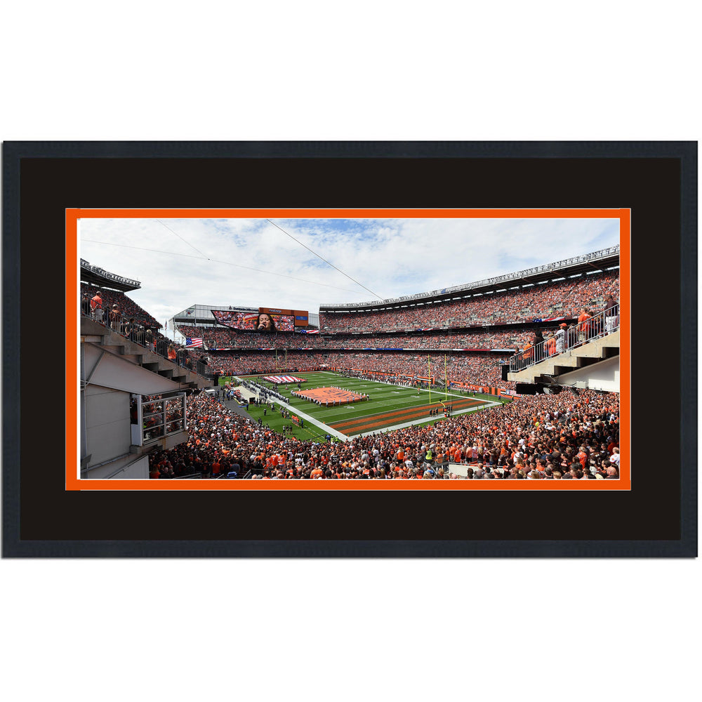 Framed FirstEnergy Stadium Cleveland Browns 16x24 Football Photo Professionally Matted (ONLINE ORDER ONLY)