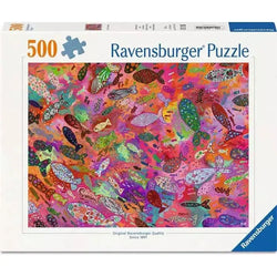 Fish in Fuchsia 500 Piece Jigsaw Puzzle Ravensburger