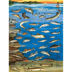 Fishes of the Great Lakes 1000 Piece Jigsaw Puzzle NYPC (ONLINE ORDER ONLY)