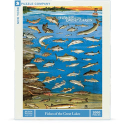 Fishes of the Great Lakes 1000 Piece Jigsaw Puzzle NYPC (ONLINE ORDER ONLY)