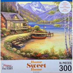 Fishing at the Lake Home Sweet Home 300 Piece Jigsaw Puzzle Leap Year (ONLINE ORDER ONLY)