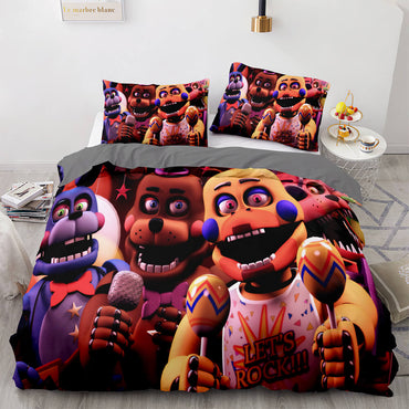 Five Nights at Freddy's Cosplay Bedding Sets Quilt Covers Without Filler (Online Order Only)