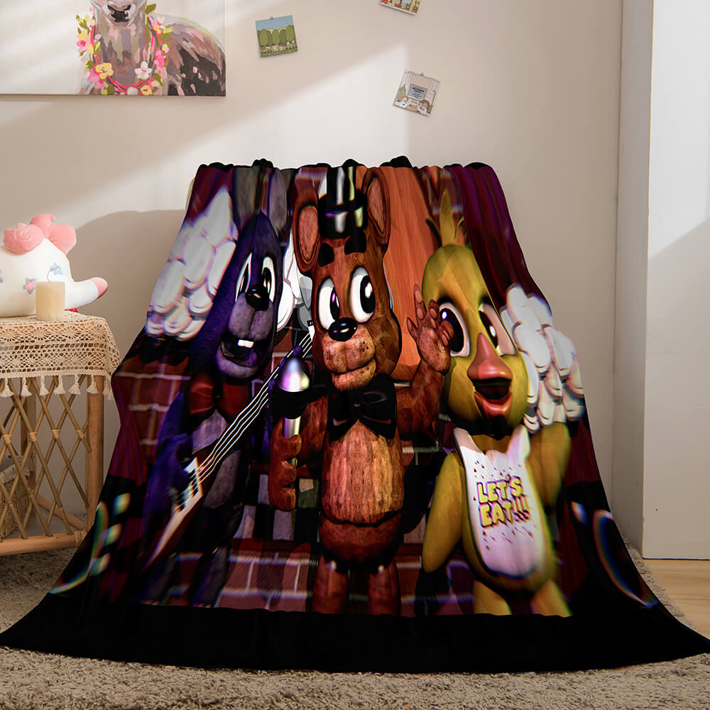 Five Nights at Freddy's Flannel Caroset Throw Cosplay Blanket (Online Order Only)