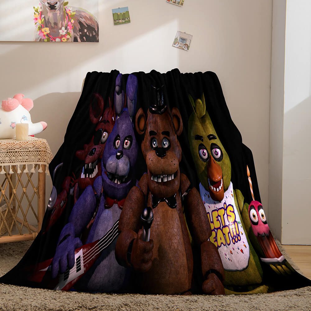 Five Nights at Freddy's Flannel Caroset Throw Cosplay Blanket (Online Order Only)
