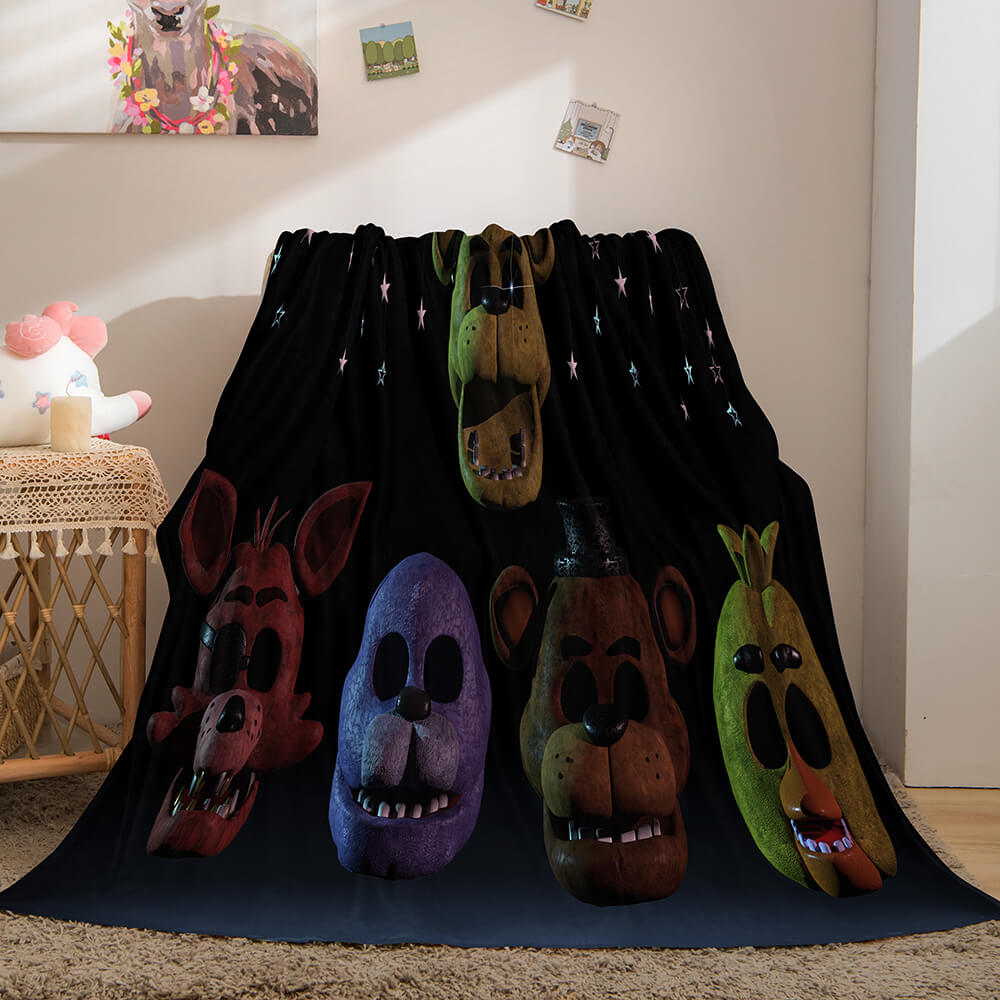 Five Nights at Freddy's Flannel Caroset Throw Cosplay Blanket (Online Order Only)