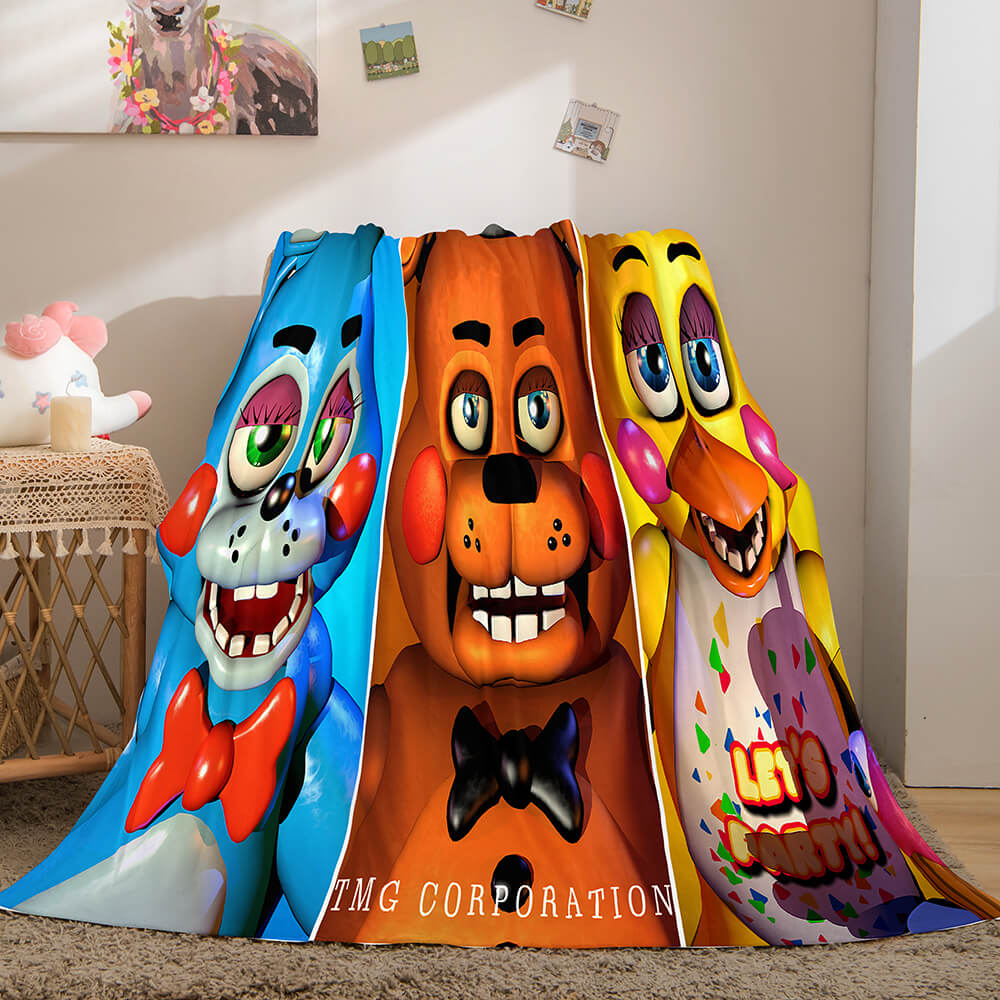 Five Nights at Freddy's Flannel Caroset Throw Cosplay Blanket (Online Order Only)