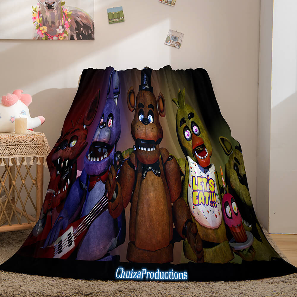 Five Nights at Freddy's Flannel Caroset Throw Cosplay Blanket (Online Order Only)