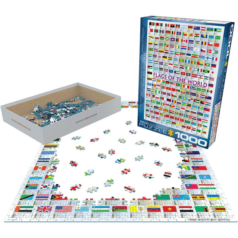 Flags of the World 1000 Piece Jigsaw Puzzle Eurographics (ONLINE ORDER ONLY)