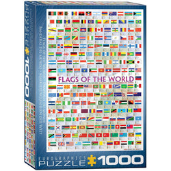 Flags of the World 1000 Piece Jigsaw Puzzle Eurographics (ONLINE ORDER ONLY)
