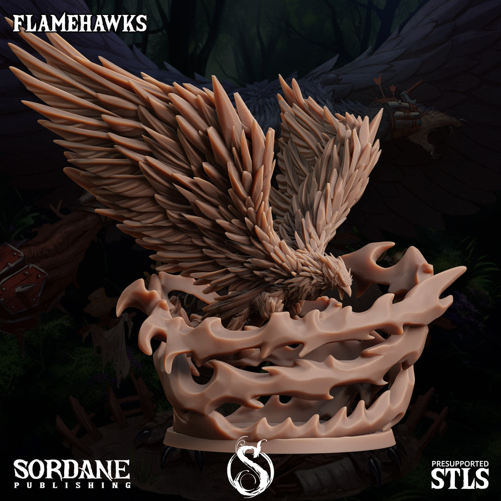 3D Printed Sordane Publishing Crystal Flamehawk Burrows Below 28 32mm D&D (Online Only)