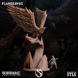 3D Printed Sordane Publishing Crystal Flamehawk Burrows Below 28 32mm D&D (Online Only)