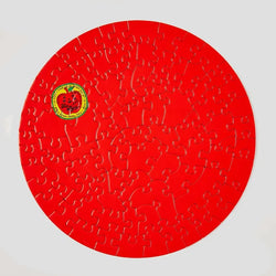 Flat Apple 81 Piece Round Jigsaw Puzzle Le Puzz
