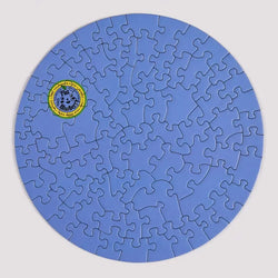 Flat Blueberry 81 Piece Round Jigsaw Puzzle Le Puzz