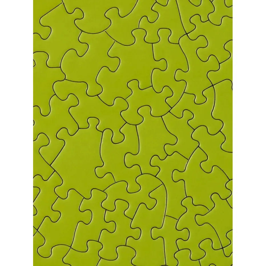 Flat Lime 81 Piece Round Jigsaw Puzzle Le Puzz
