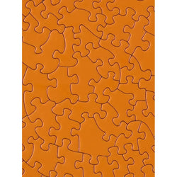 Flat Orange 81 Piece Round Jigsaw Puzzle Le Puzz