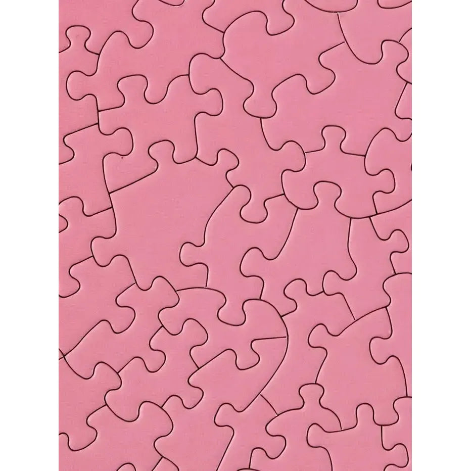 Flat Pink Grapefruit 81 Piece Round Jigsaw Puzzle Le Puzz