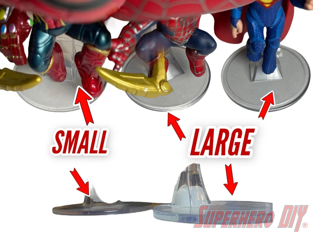 Floating Figure Shelves for Clear Stand Bases | For all your Funko Pops with plastic stands | Comes with command strips! | Funko Pop Floating Shelf (ONLINE ORDER ONLY)