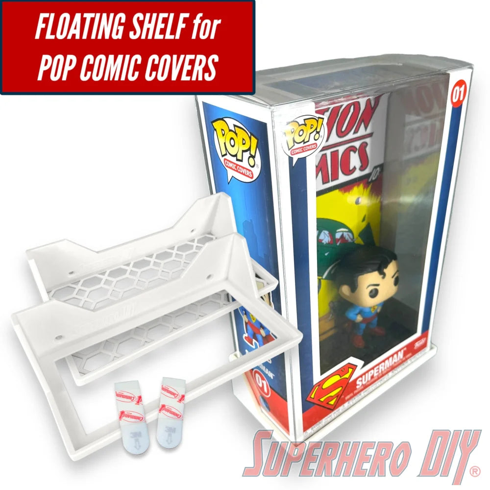Floating Shelf for Funko Pop! Comic Covers | Wall Mount Display | Pop Box Wall Mount | Includes mounting screws (ONLINE ORDER ONLY)