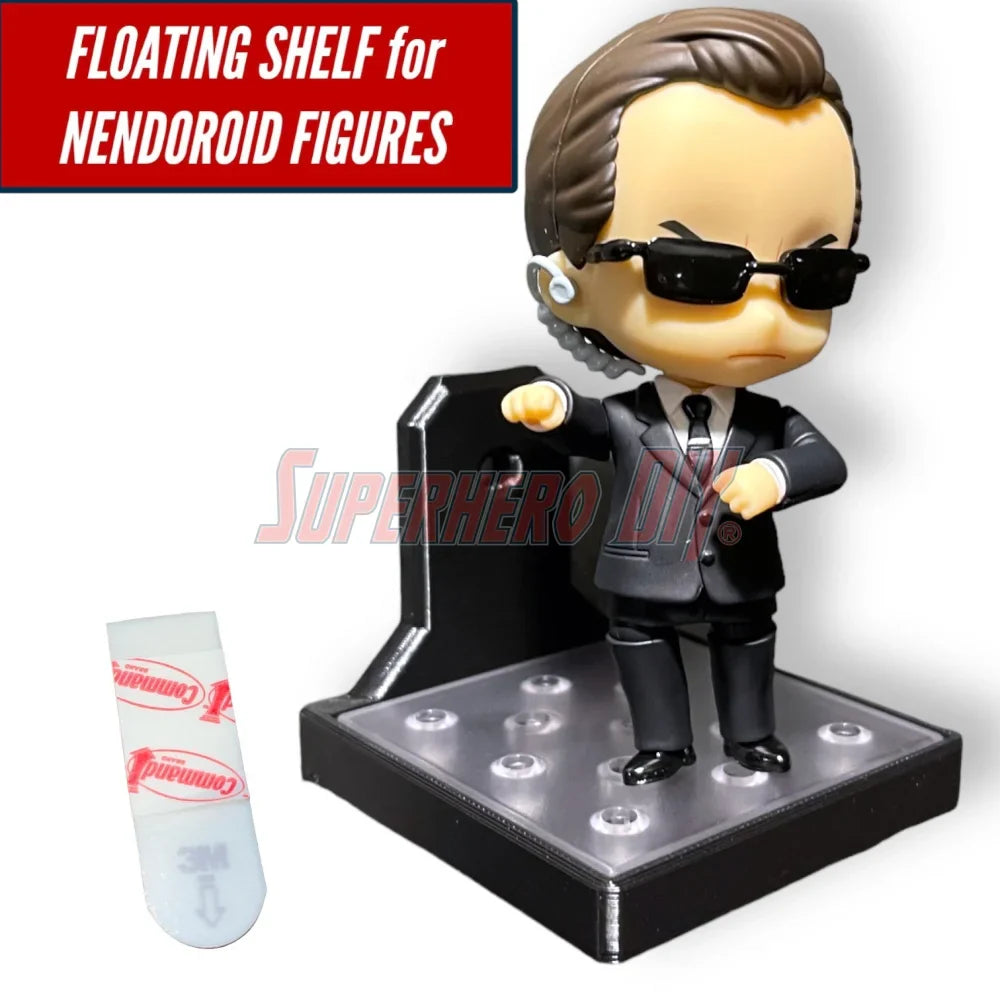 Floating Shelf for NENDOROID Figures | Fits 60mm base | Comes with Command strips! (ONLINE ORDER ONLY)