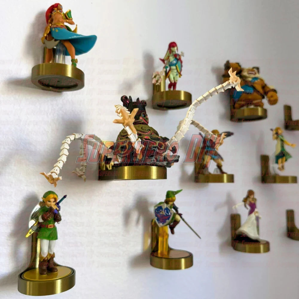 Floating Shelves for Amiibo Accessories | Comes with command strips! No Screws No Drilling | Display Shelf for Nintendo Amiibo (ONLINE ORDER ONLY)