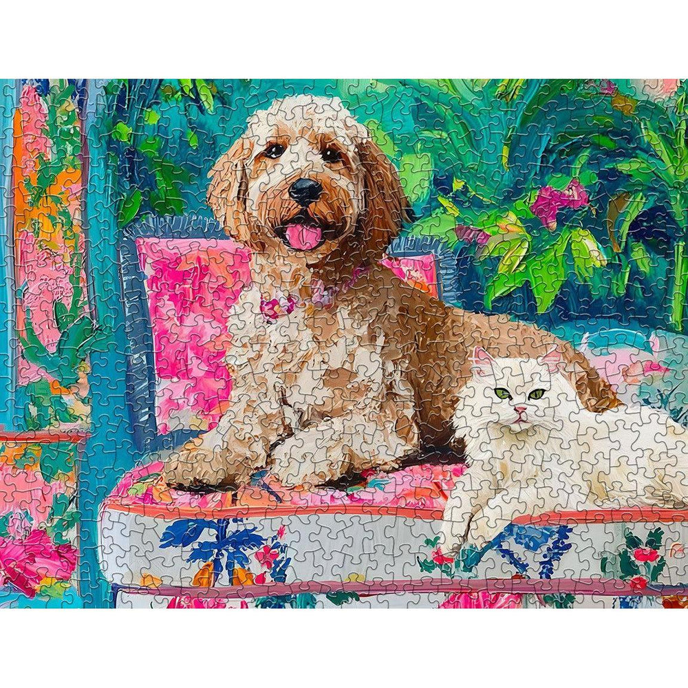 Floral Companions 500 Piece Jigsaw Puzzle Springbok