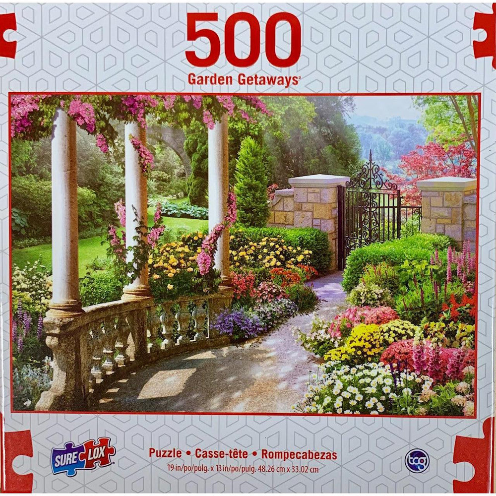 Floral Park Garden Getaways 500 Piece Jigsaw Puzzle Sure Lox (ONLINE ORDER ONLY)