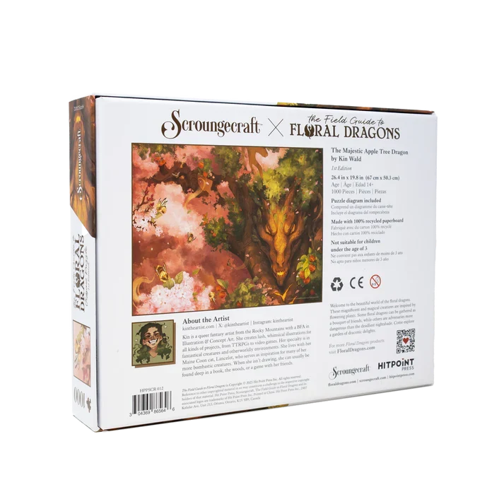 The Field Guide to Floral Dragons - Majestic Apple Tree Dragon - 1000pc Puzzle