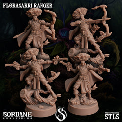 3D Printed Sordane Publishing Florasarri Ranger Cupid's Embrace Set 28 32mm D&D (Online Only)
