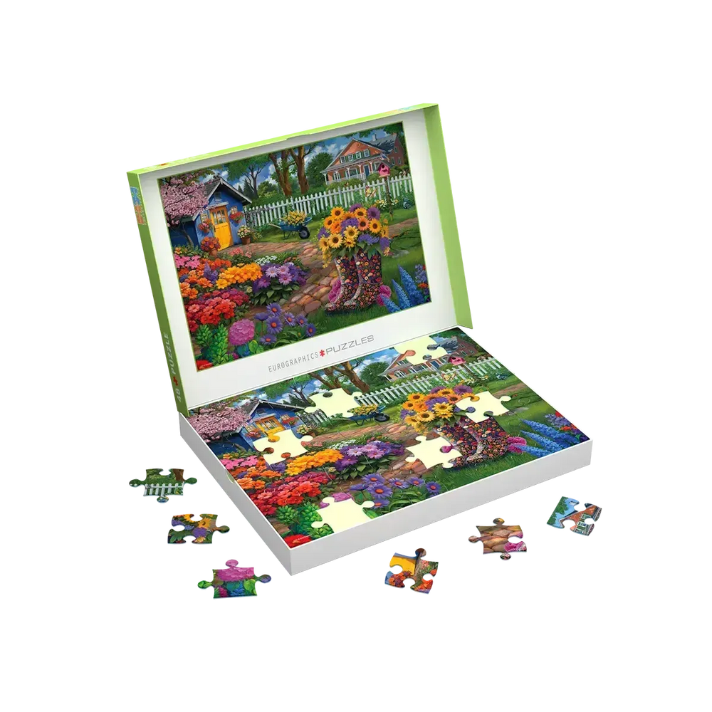 Flower Boots 48 Connecting Pieces Jigsaw Puzzle Eurographics