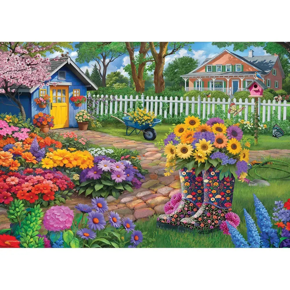 Flower Boots 48 Connecting Pieces Jigsaw Puzzle Eurographics