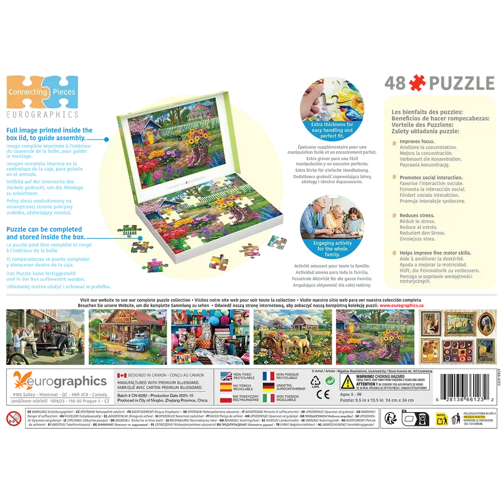 Flower Boots 48 Connecting Pieces Jigsaw Puzzle Eurographics