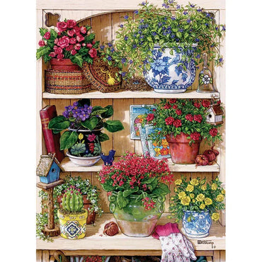 Flower Cupboard 500 Piece Jigsaw Puzzle Cobble Hill (ONLINE ORDER ONLY)