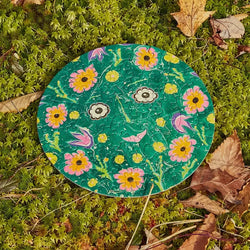 Flower Friend 81 Piece Round Jigsaw Puzzle Le Puzz