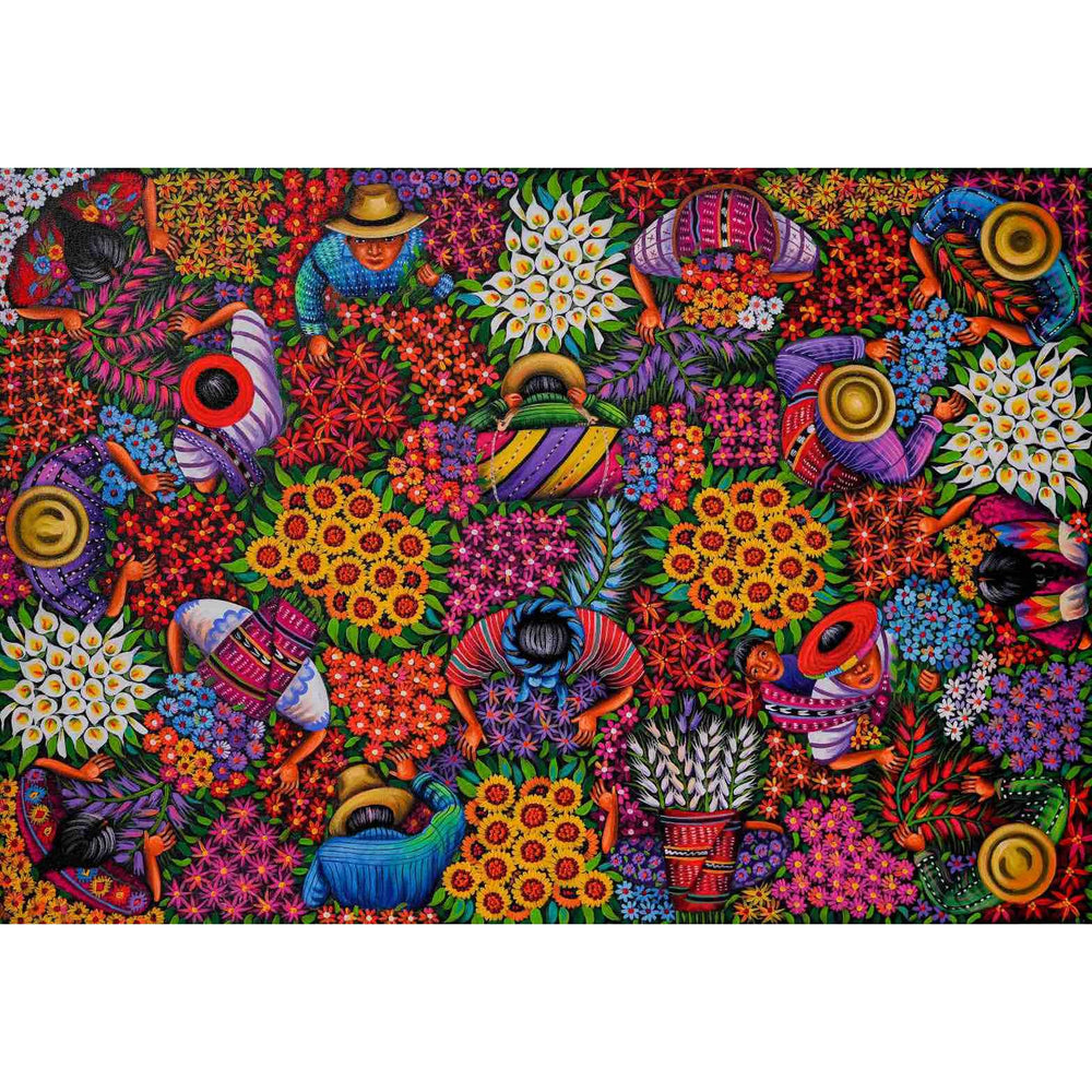 Flower Harvest 500 Piece Premium Jigsaw Puzzle Art & Fable (ONLINE ORDER ONLY)