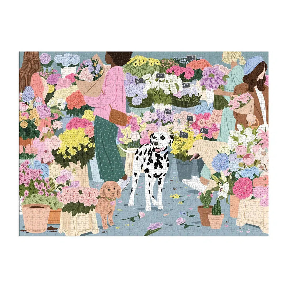 Flower Market 1000 Piece Jigsaw Puzzle Galison (ONLINE ORDER ONLY)
