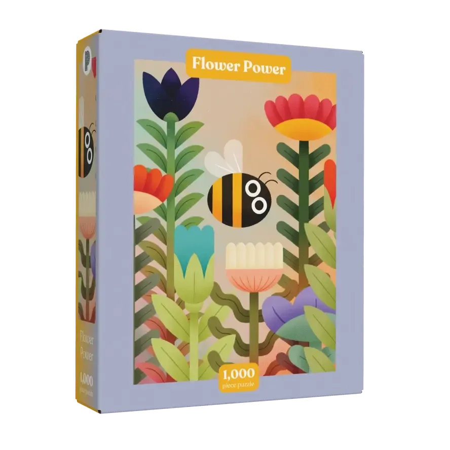 Flower Power 1000 Piece Jigsaw Puzzle Puzzledly (ONLINE ORDER ONLY)