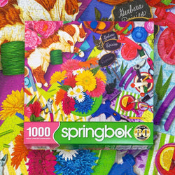 Flower Shop Feline 1000 Piece Jigsaw Puzzle Springbok (ONLINE ORDER ONLY)