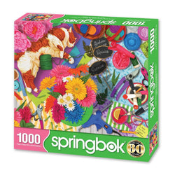 Flower Shop Feline 1000 Piece Jigsaw Puzzle Springbok (ONLINE ORDER ONLY)