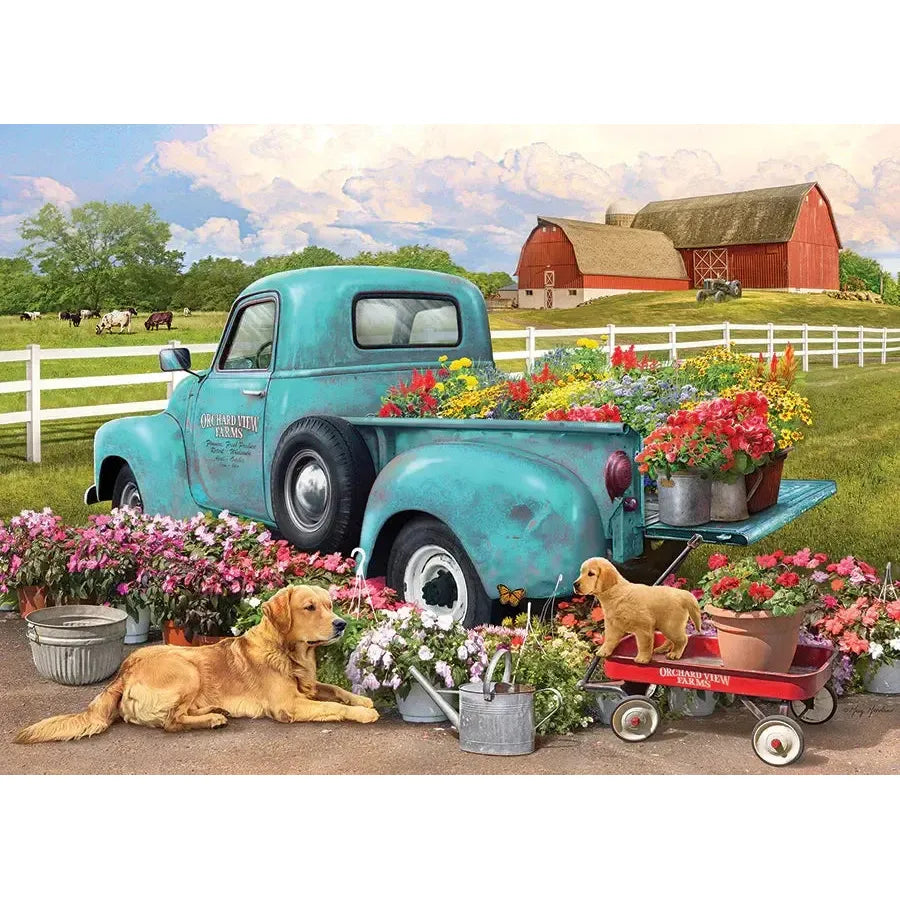 Flower Truck 1000 Piece Jigsaw Puzzle Cobble Hill (ONLINE ORDER ONLY)