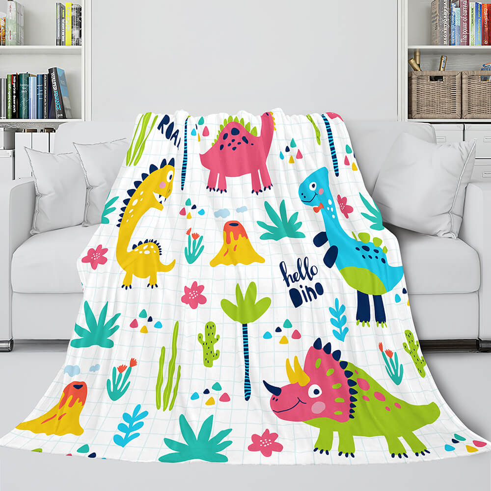 Flower Flannel Fleece Throw Cosplay Blanket (Online Order Only)