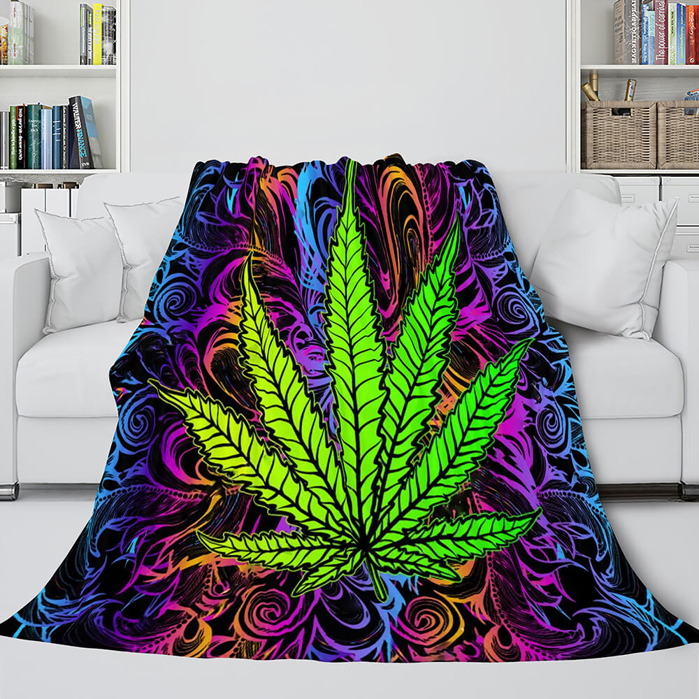 Flower Flannel Fleece Throw Cosplay Blanket (Online Order Only)