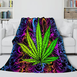 Flower Flannel Fleece Throw Cosplay Blanket (Online Order Only)