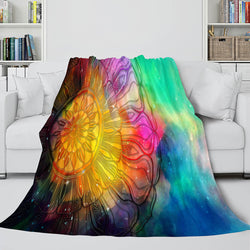 Flower Flannel Fleece Throw Cosplay Blanket (Online Order Only)