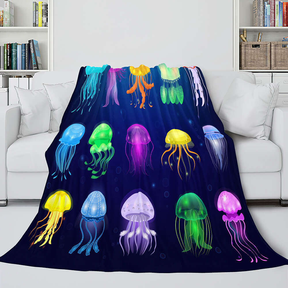 Flower Flannel Fleece Throw Cosplay Blanket (Online Order Only)