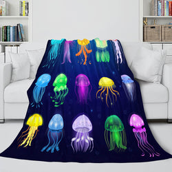 Flower Flannel Fleece Throw Cosplay Blanket (Online Order Only)