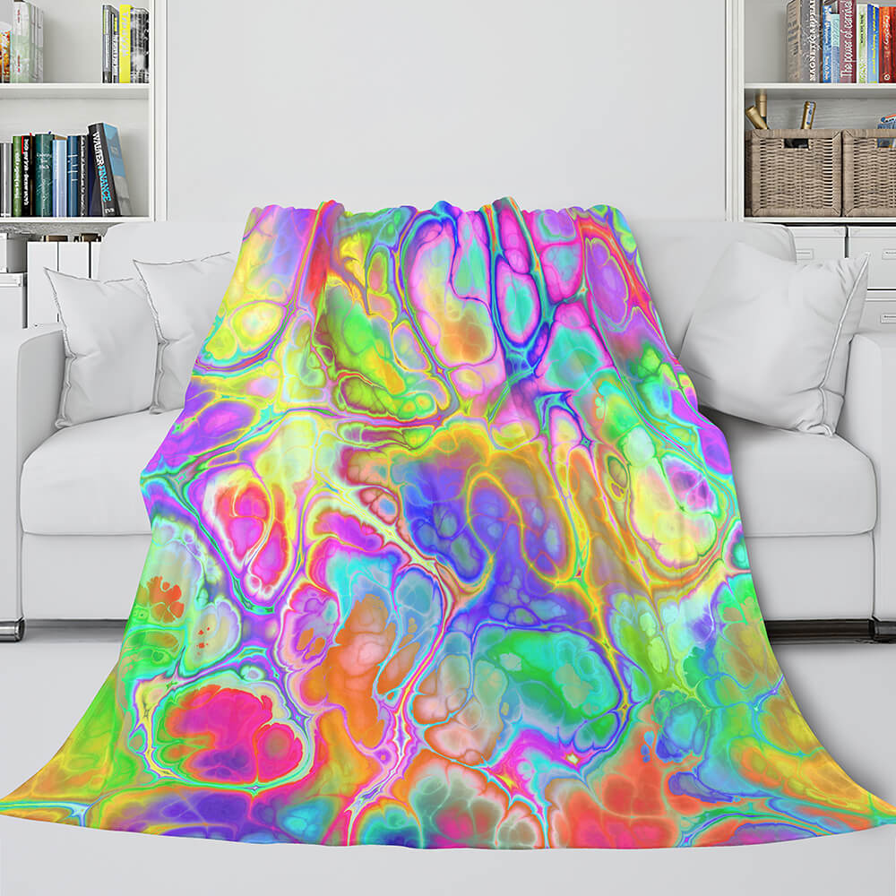 Flower Flannel Fleece Throw Cosplay Blanket (Online Order Only)