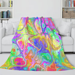 Flower Flannel Fleece Throw Cosplay Blanket (Online Order Only)